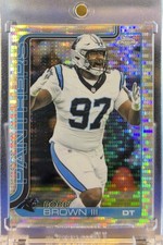 2025 Topps Chrome 🏈 - Bobby Brown III #46 -  Pulsar - Panthers🌟