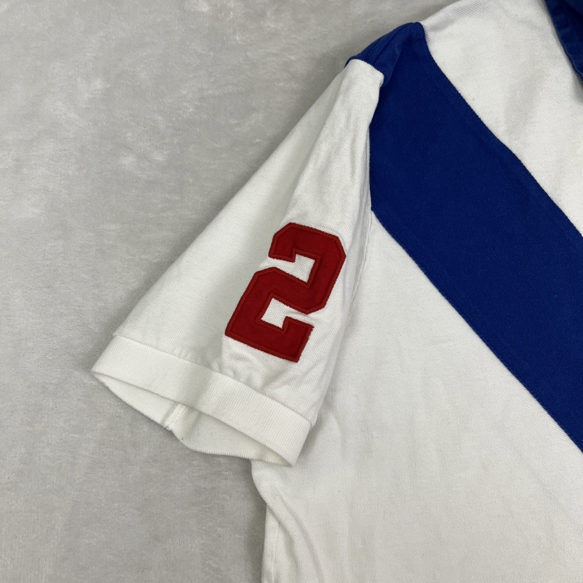 Vintage Polo Ralph Lauren Rugby Polo Club 1967 Shirt Stripe White Vintage Polo Ralph Lauren Rugby Polo Club 1967 Shirt Stripe White