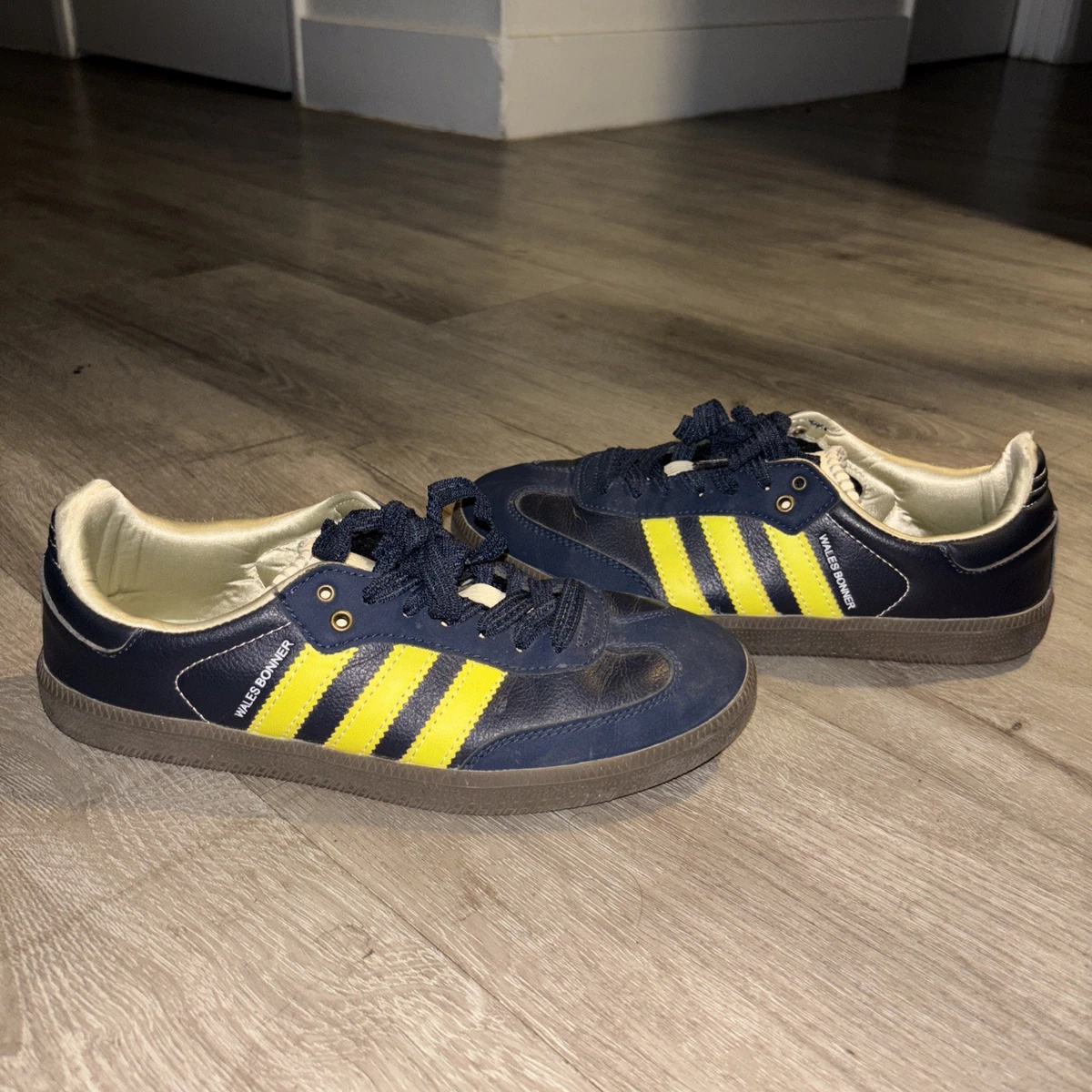adidas Wales Bonner x Samba Collegiate Navy Yellow | eBay