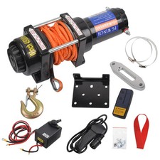 4500/3500LBS Electric Winch 12V Truck Trailer Towing Off Road &Remote & Rope Set