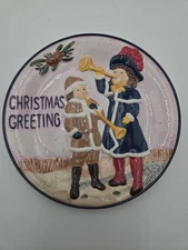 Centrum Vintage Christmas Decorative Plate – Hand Painted Holiday Scene...