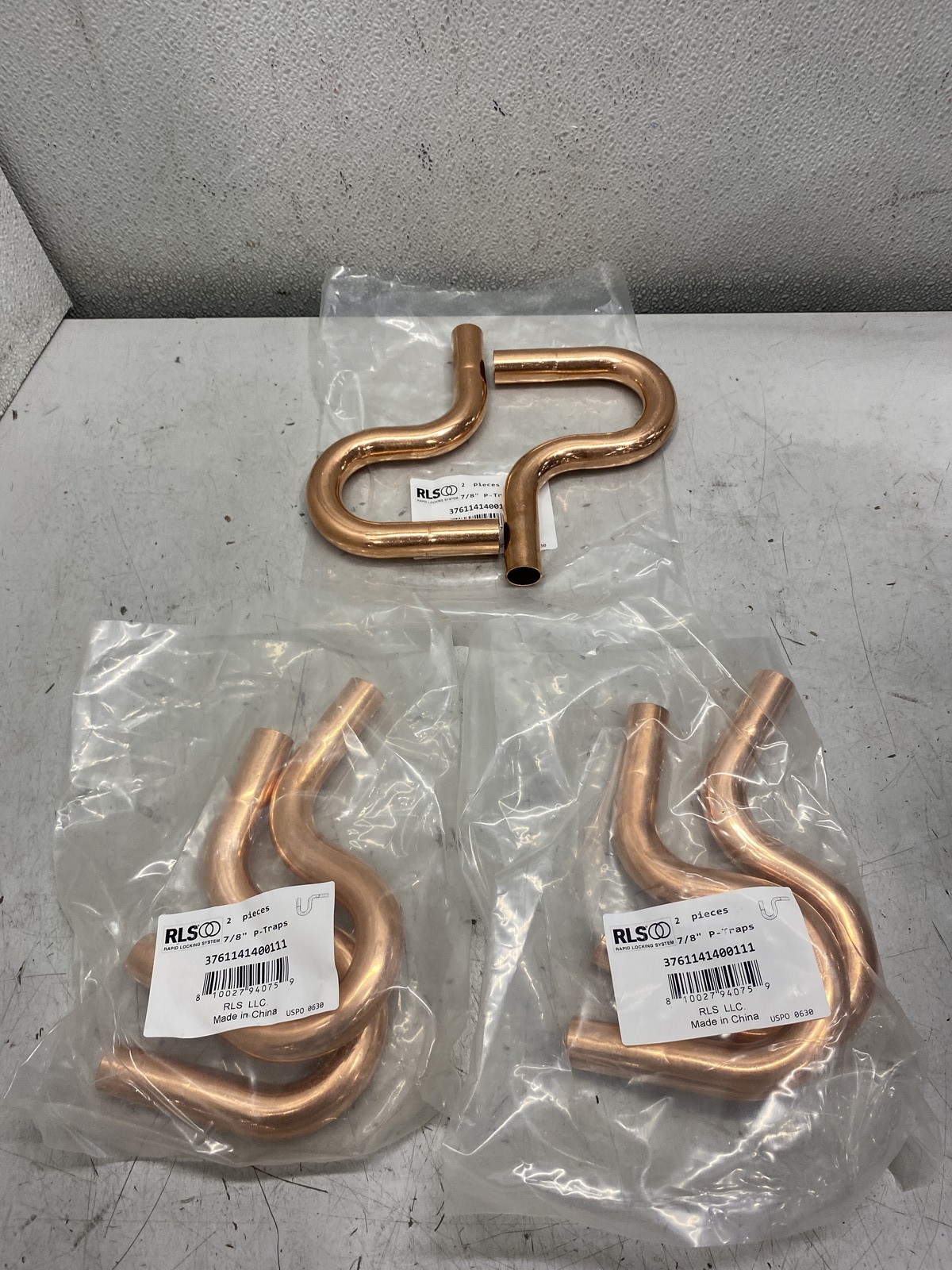 RLS 3761121200111 3/4" P Trap Press Refrigeration Fitting Box of 6