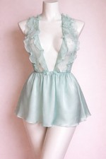 Victoria  s Secret Y2K Designer Collection 100 Silk Ruffle Nightie NWT 198