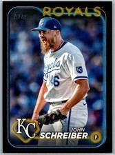 2024 Topps Update Black /74 John Schreiber #US60 Kansas City Royals