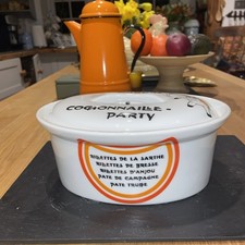 Apilco France Vintage Porcelain Lidded Casserole Dish Game Terrine piggy Rare