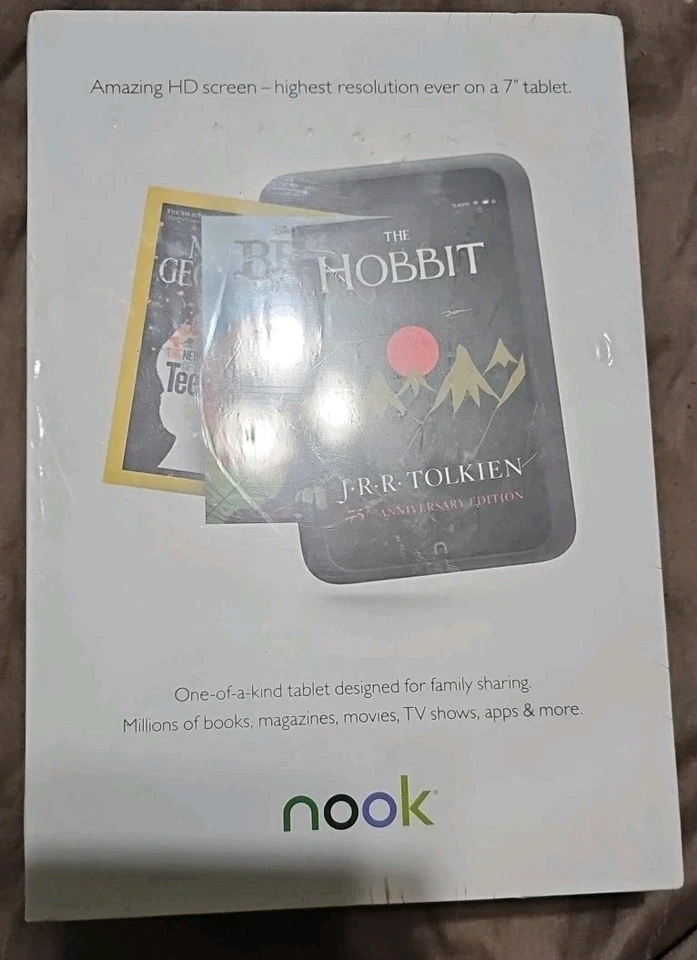 Tablet Nook 8 GB Barnes & Noble nueva en caja nunca usada Foto 2 de 3