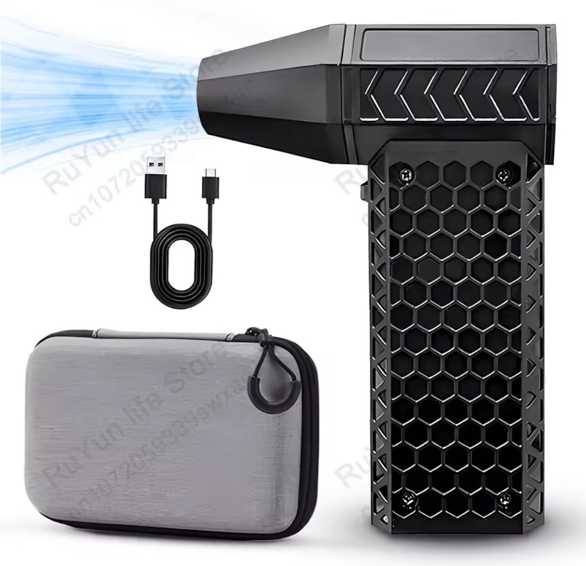 Soffiatore Elettrico Portatile Turbo Pulizia Elettronica e Casa USB-C