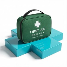 220 PIECE FIRST AID KIT MEDICAL EMERGENCY BAG TRAVEL HOME  CAR  WORKPLACE OFFICE