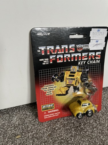 Transformers G1 Bumblebee Heroic Autobot Keyring Keychain 2001 Brand New Rare - Picture 2 of 5