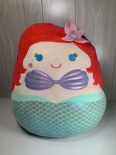 Jumbo Squishmallow Disney Princess Ariel The Little Mermaid 20 Inch Kellytoy