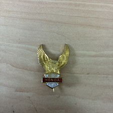 MOTORCYCLE Pin Badge HONDA Eagle Brooch 1970s