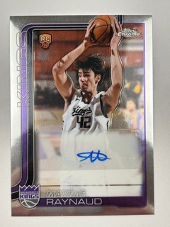 2025 26 Topps Chrome Auto Maxime RAYNAUD RC #TCAR MR Rookie Sacramento Kings