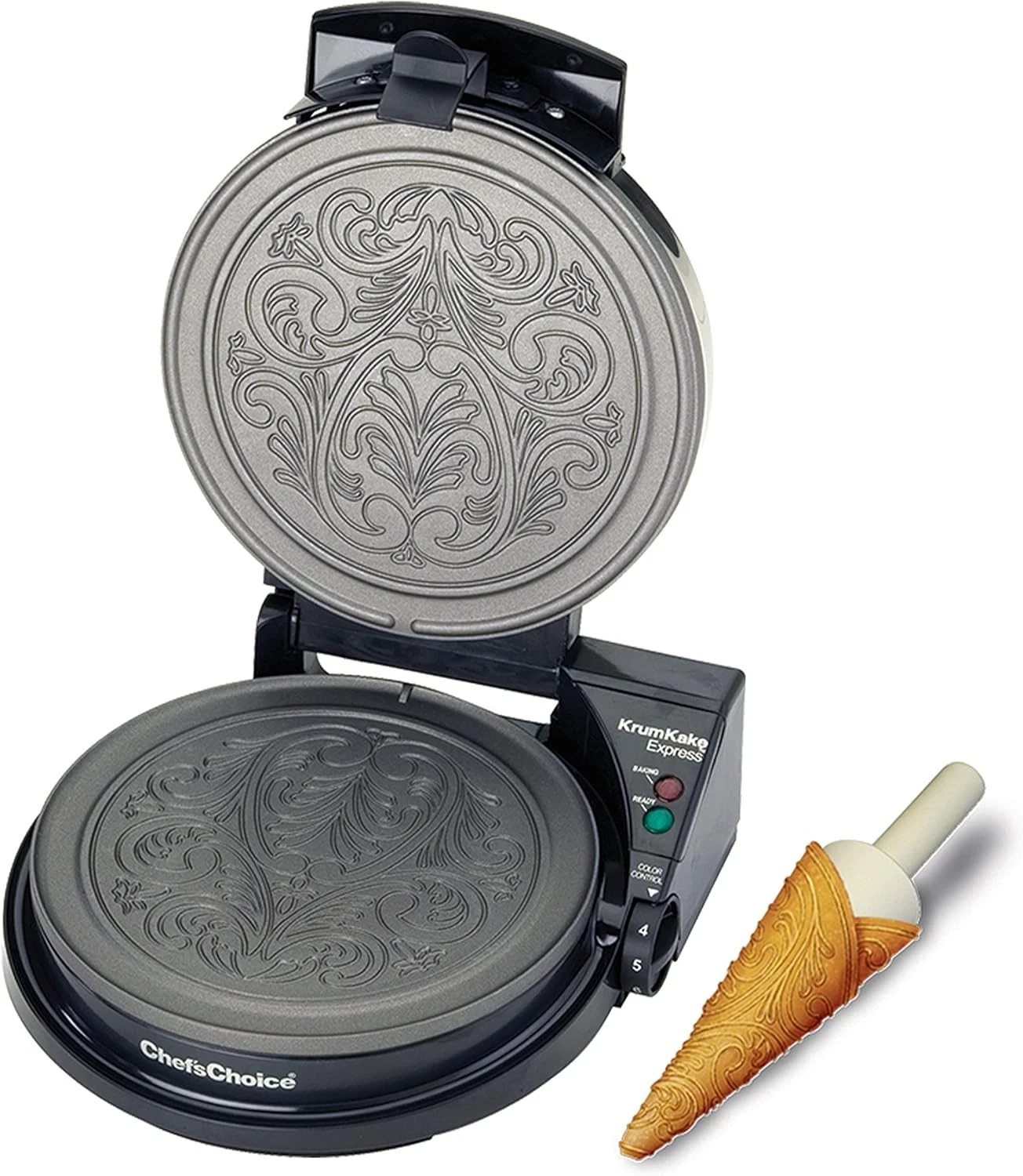 Chef'sChoice KrumKake Maker Features Nonstick Surface and Instant Heat Recove...