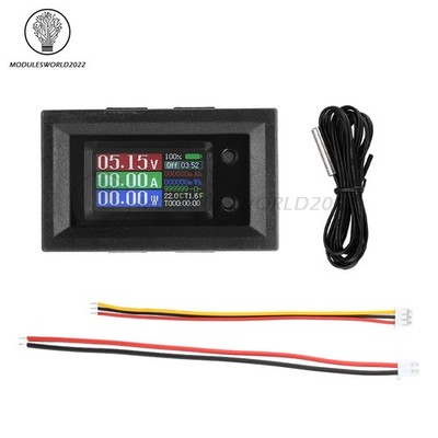 DC 4-30V 9-in-1 Multimeter Voltage Current Power Meter Impedance Capacity Tester