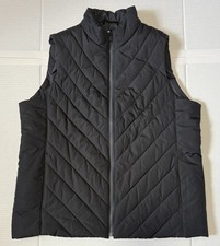 LANDS END - Women's Oeko-Tex Black Insulated Quilted Vest - Size Large