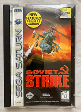 Soviet Strike (Sega Saturn, 1997) Disc Manual Box Tested US NTSC EA