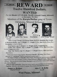 159 Gangster Ma Barker Karpis Gang Fugitive Reward Fbi Reprint Poster 11 X14 Ebay