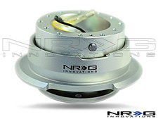 Nrg Steering Wheel Quick Release Kit - Silver With Diamond Cut Ring - Gen 2.8 Nrg Steering Wheel Quick Release Kit - Silver With Diamond Cut Ring - Gen 2.8
