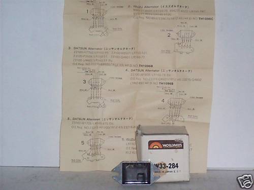 NOS Datsun Subaru Voltage Regulator Worldparts W33-284 - Picture 1 of 1