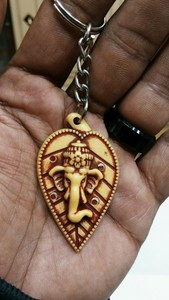 Key chain Small Hanuman ji with coins good luck item Usa Seller