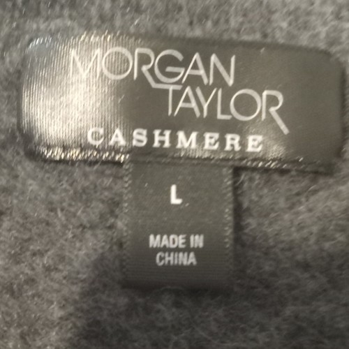 Morgan Taylor Cashmere Sweater Pullover V-neck Long Sleeve Girls Large Gray - Picture 15 of 15