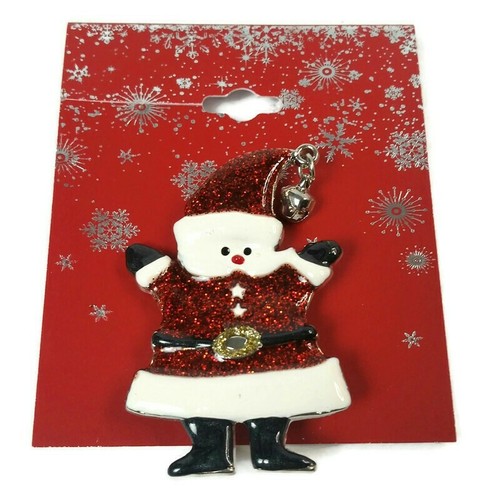 Weihnachtsbrosche Weihnachtsmann Emaille Anstecknadel Weihnachtsmann Weihnachtsgeschenk - Bild 2 von 3