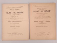 TRATTATO INGEGNERE VALLARDI STABILINI COSTRUZIONE STRADE  2 fascicoli