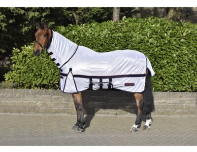 Tapis Anti-mouches Pour Cheval Whitaker - Blanc - Taille 6'9'' - Neuf
