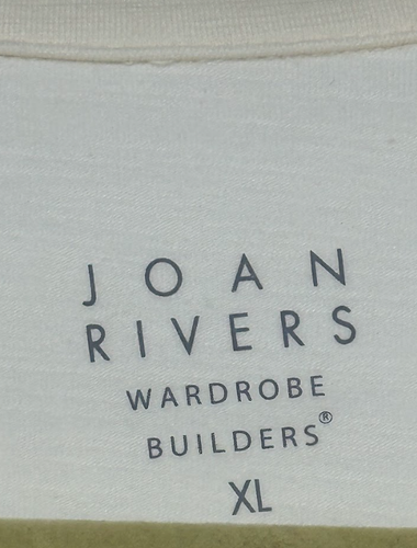 Joan Rivers Wardrobe Womens Denim & Stretch V Neck Long Sleeves Blouse Size XL - Picture 2 of 3