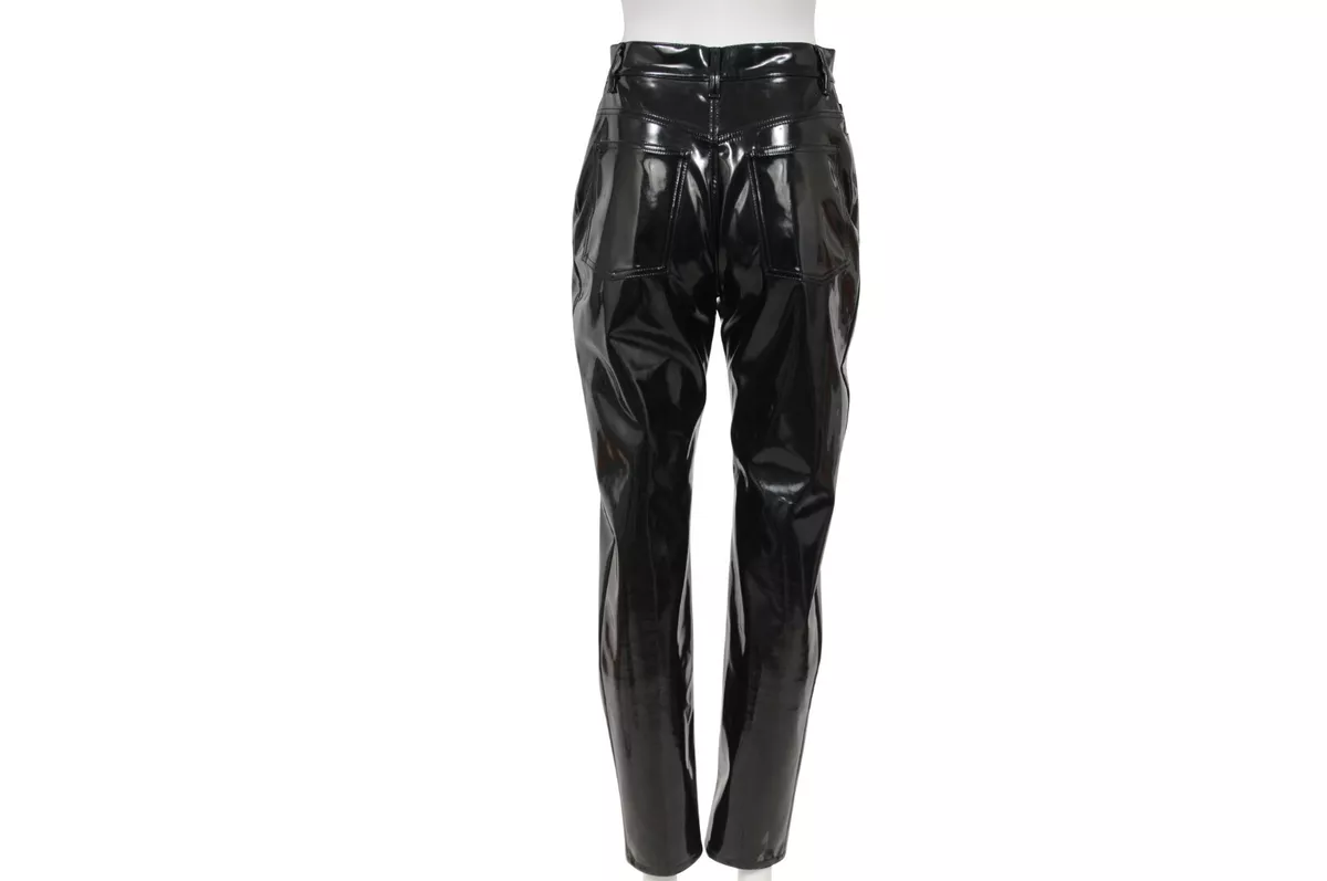 Vinyl high deals waisted trousers
