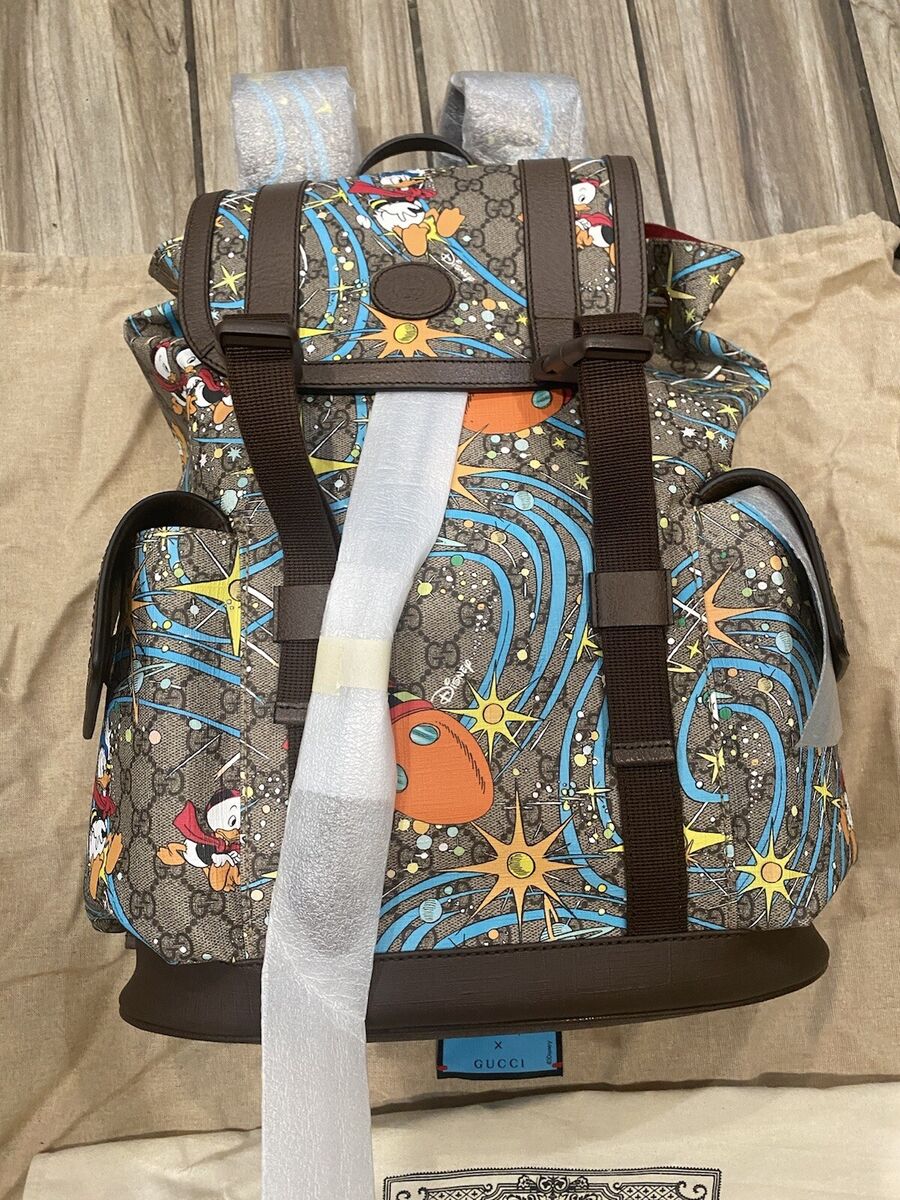 DISNEY x GUCCI Donald Duck Medium Backpack 2020 Interlocking DISNEY x GUCCI Donald Duck Medium Backpack 2020 Interlocking