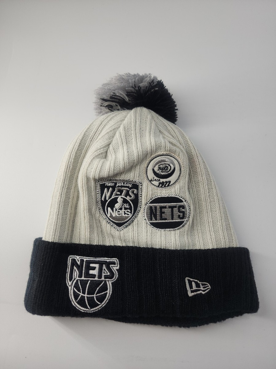 NBA New jersey Nets Hardwood Classics New Era Knit pom Hat  display picture 3