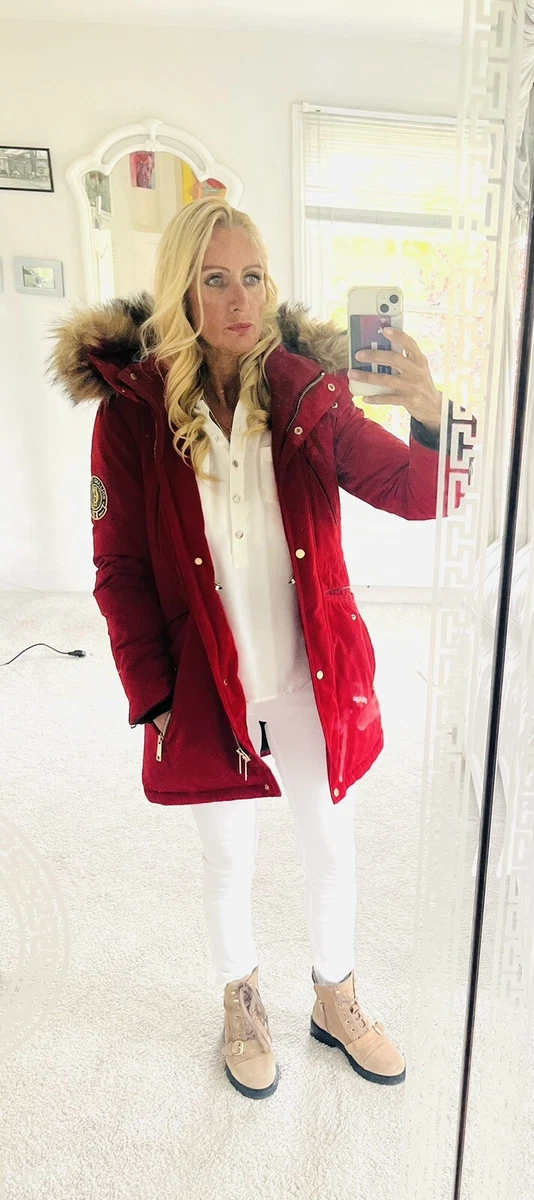 Holland cooper red best sale coat