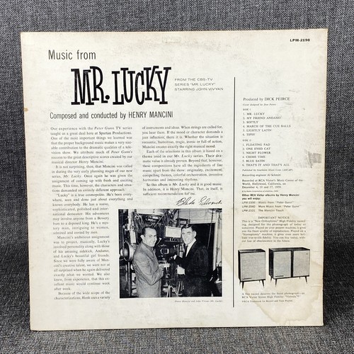 Henry Mancini Mr. Lucky Goes Latin LSP-2360 RCA Victor Vinyl LP Soundtrack Jazz - Picture 3 of 7