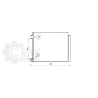 AVA Quality Cooling Kondensator Klimaanlage Mit Trockner FüR Nissan Qashqai