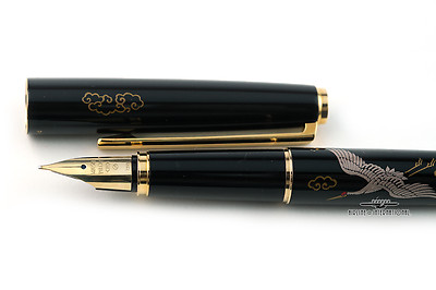 Pilot Vintage Nippon Art Hiramaki-e Tsuru (Crane) Fountain Pen | eBay