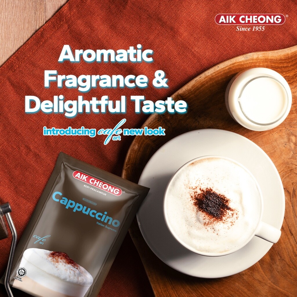 AIK CHEONG COFFEE ART INSTANT 3 IN 1 - CAPPUCCINO ( 12 sachet x