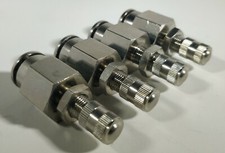 4 Schrader Air Ride Suspension Bag Inflation Fill Valves Push Connect 38 Tube
