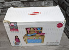 Diggin Box Set Kitchen Bamboo Portable Pretend Play Set Wooden Toy Travel Kids