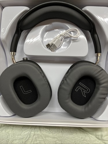 Wireless Over Ear Headset Space Gray/ Black Bluetooth UNBRANDED - Picture 7 of 18