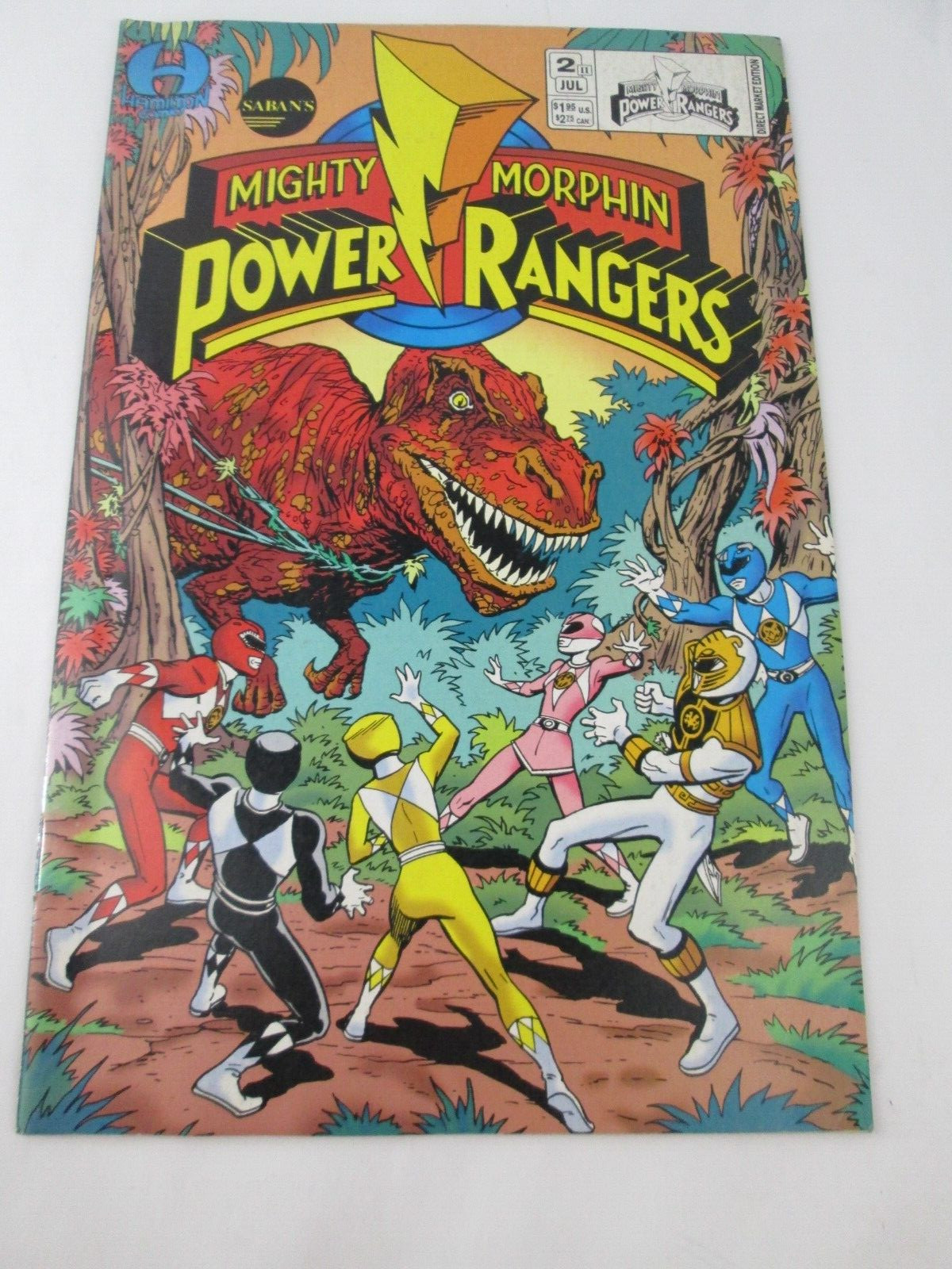 Cómic vintage 1995 Saban’s Mighty Morphin Power Rangers segunda serie #2 julio