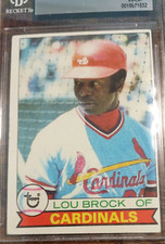  1979 Topps - #665 Lou Brock St. Louis Cardinals (BGS 4.5) HoF