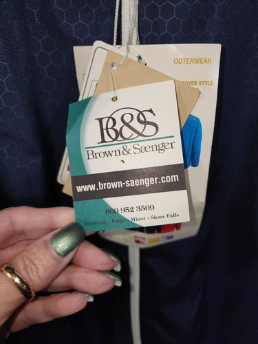 NWT~North End e.c.o. Windbreaker Water Resistant, Navy Zip-Up~Size L - Picture 11 of 14