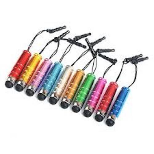 (CONFEZIONE) MINI STILO PROIETTILE 3,5 mm tappo polvere PER iphone 6 4s 5 ipod touch nano - Foto 3 di 14
