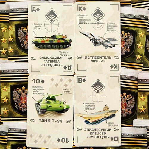Russian Souvenirs Army Playing Cards - Military Spotter Playing Cards - Picture 6 of 11