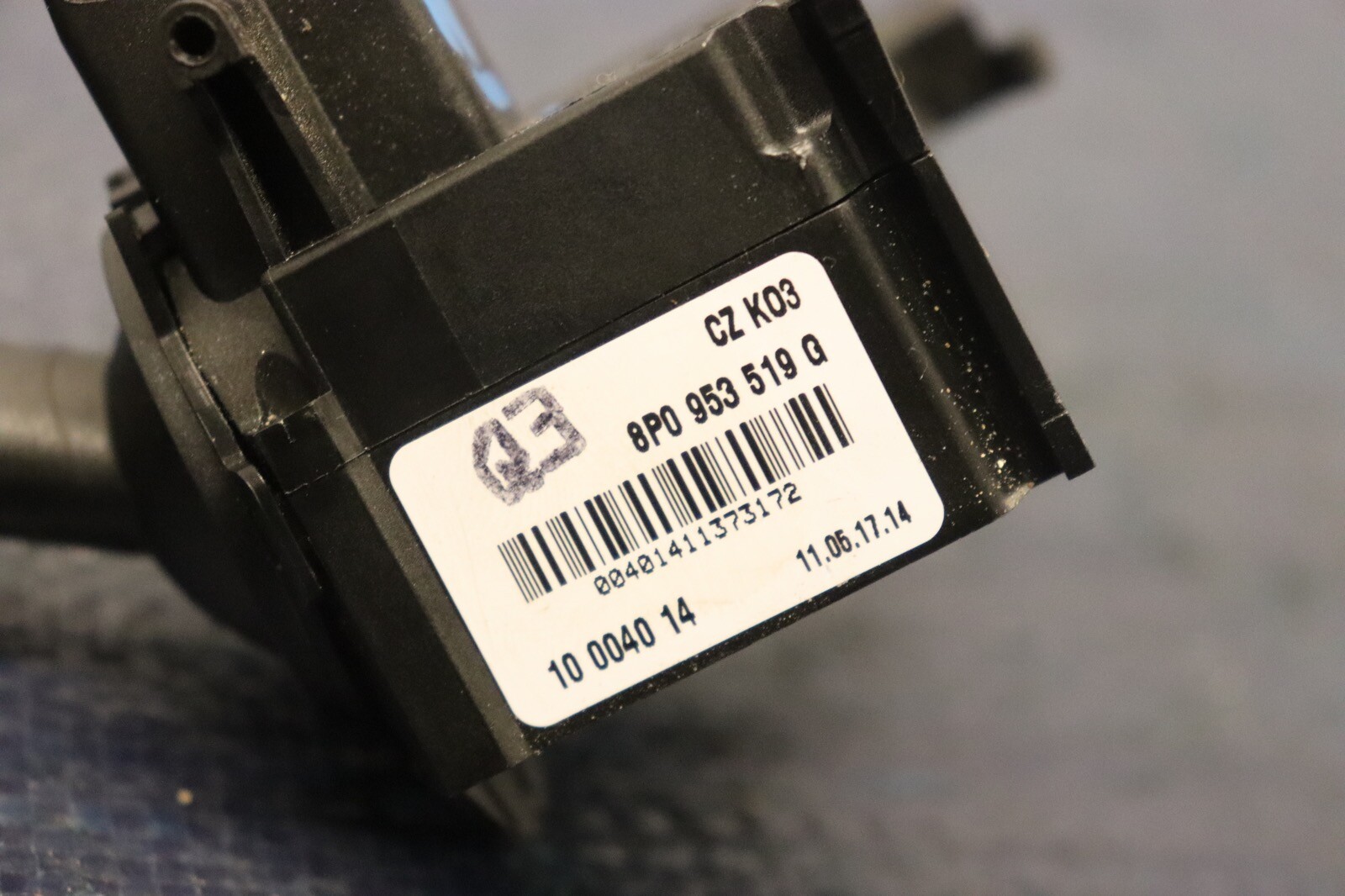 2012 AUDI R8 5.2 QUATTRO SPYDER V10 OEM WINDSHIELD WIPER CONTROL SWITCH #1256