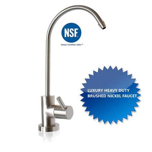 Reverse Osmosis Alkaline/Ionizer Neg ORP 100GPD CLEAR Brushed Nickel Faucet - Picture 2 of 2