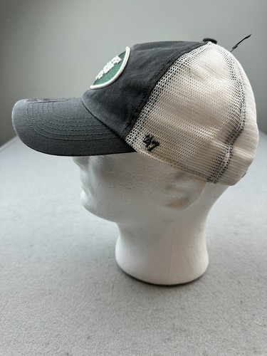 New York Jets '47 Blue Hill Closer S/M Brand Fitted Charcoal Trucker Dad Hat - Picture 3 of 7