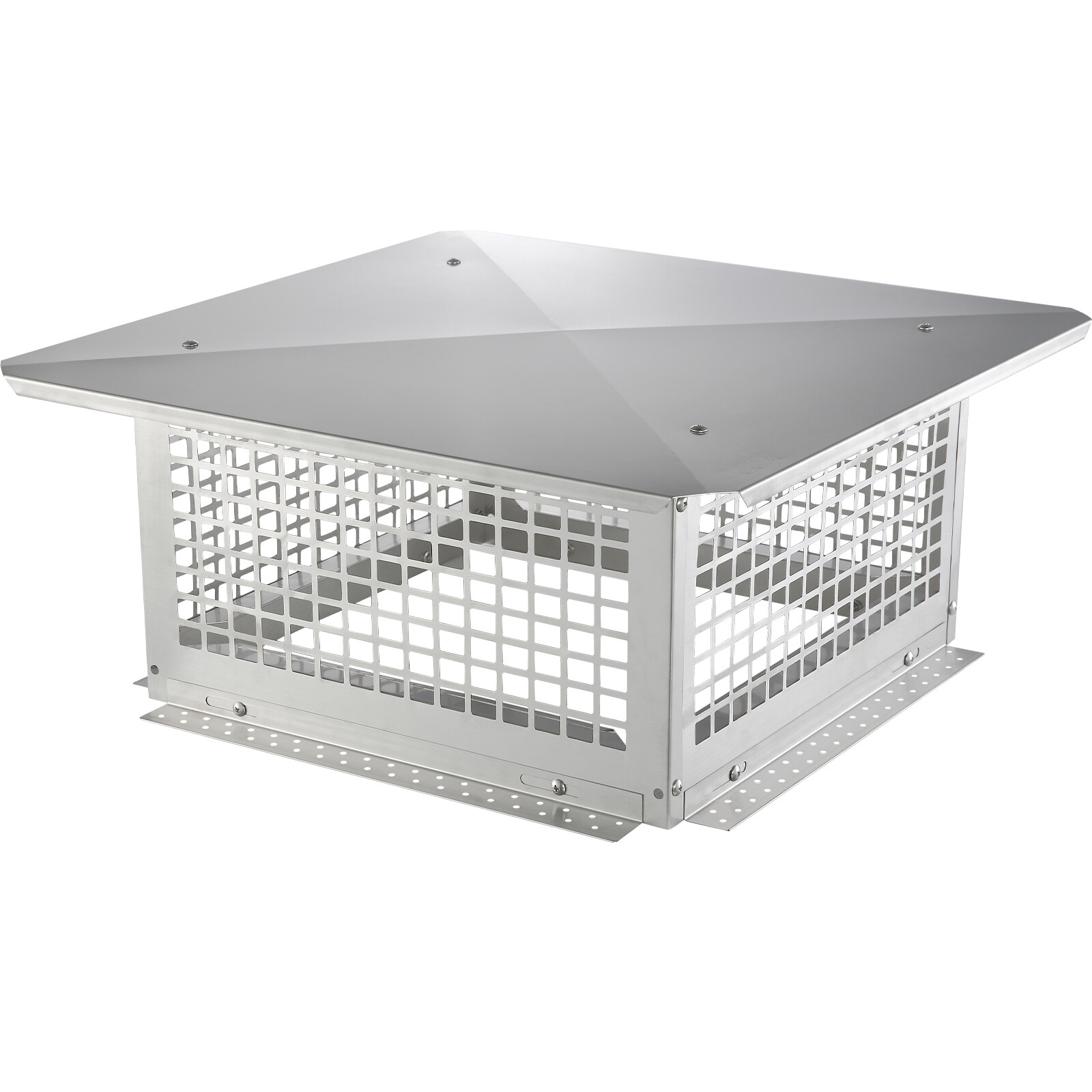 VEVOR Chimney Cap 17” x 17” 304Stainless Steel Fireplace Flue Caps Cover Mesh
