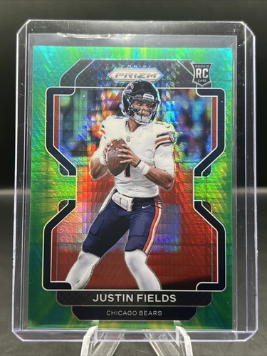 2021 Panini Prizm - JUSTIN FIELDS ROOKIE HYPER PRIZM /175 #334 - Foto 2 di 3